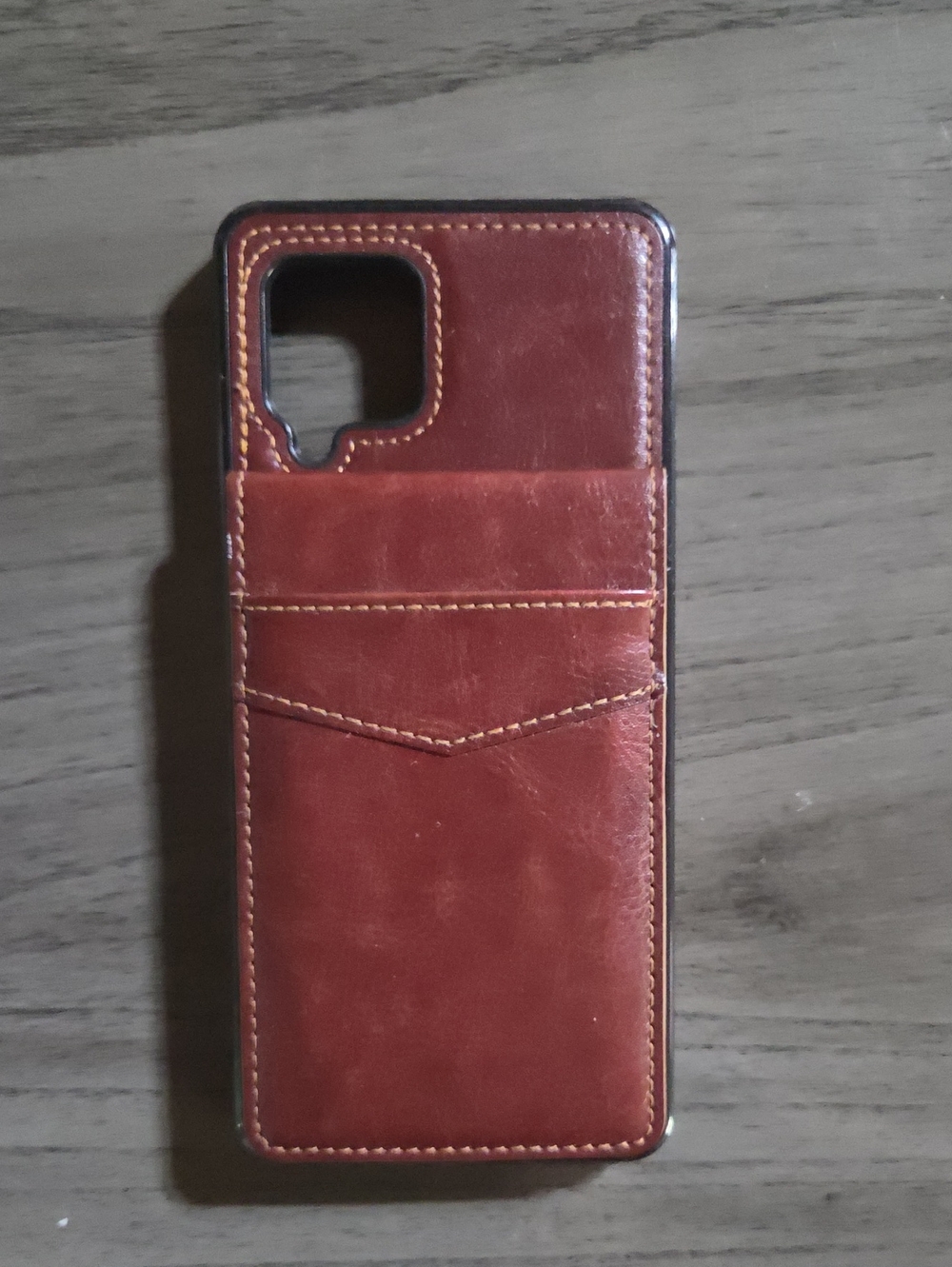 Samsung A42 5g Phone Case with Credit Card Holder - Brown